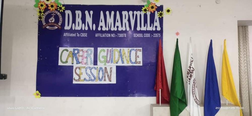 DBN Amarvilla hosted a Career Guidance Workshop today 27th July 2024