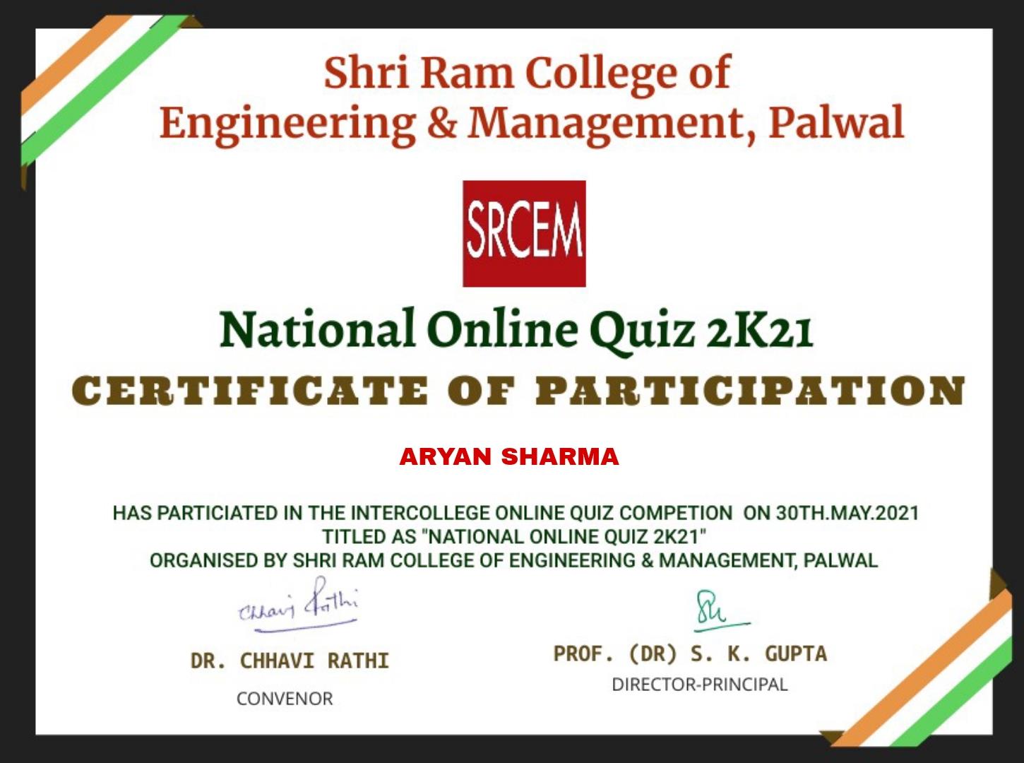 National Online Quiz Competition