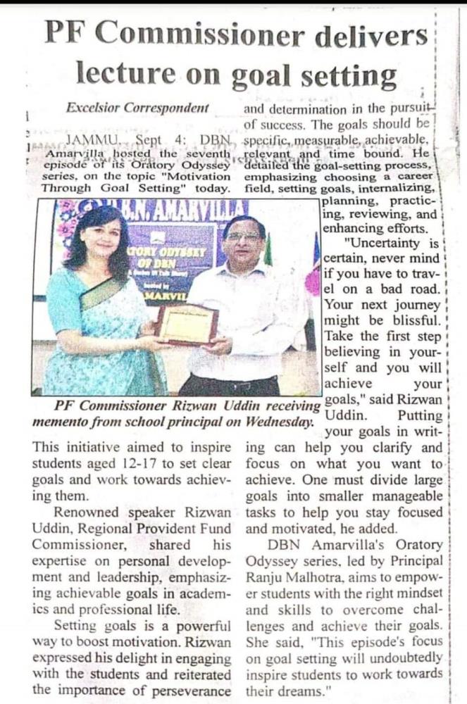 DBN AMARVILLA HOSTED THE FIFTH EPISODE OF ORATORY ODYSSEY- WOMEN POWER IN VIKSIT BHARAT