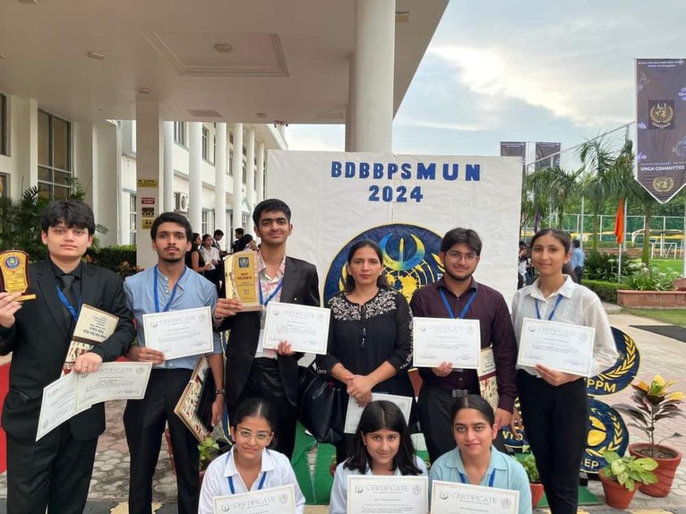 DBN ATTENDED MUN ( MODEL UNITED NATION) AT GURUGRAM