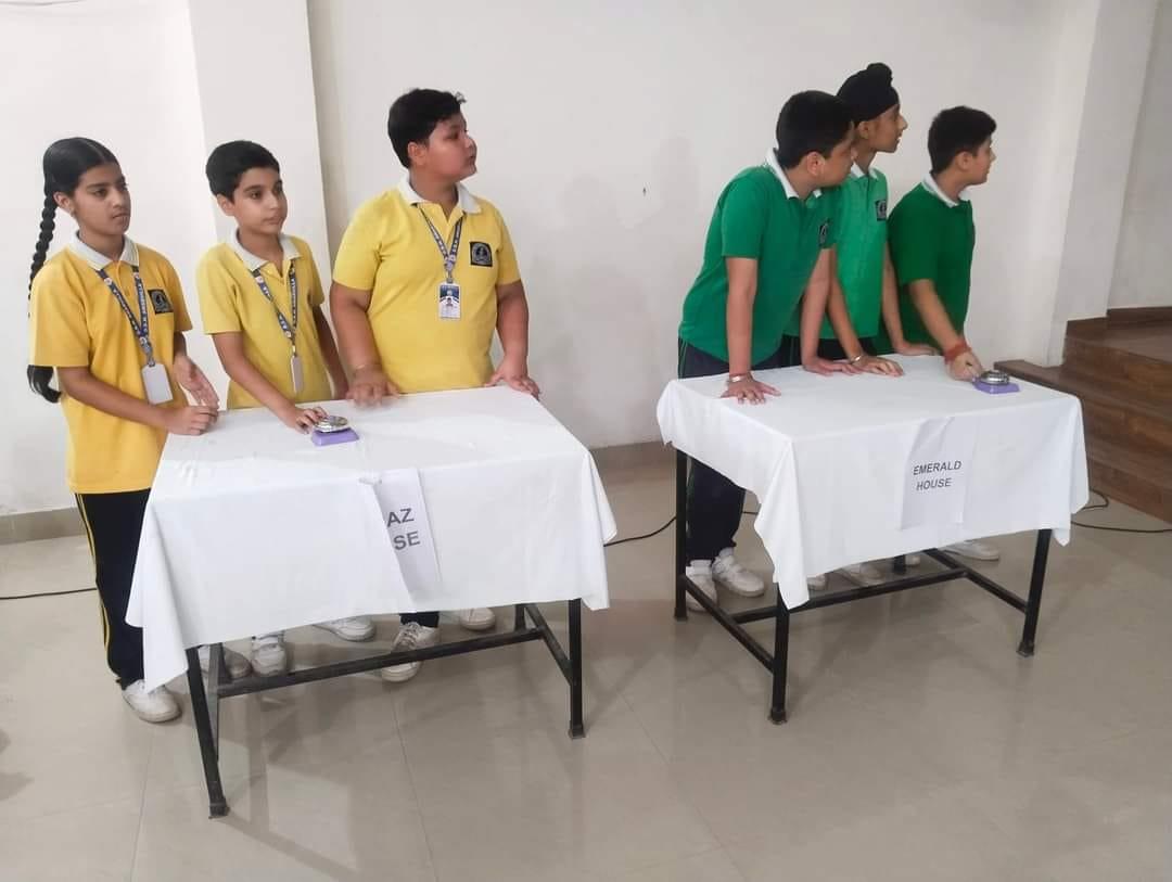 *Inter house Quiz competition* On the theme *Ek Bharat Shreshth Bharat*