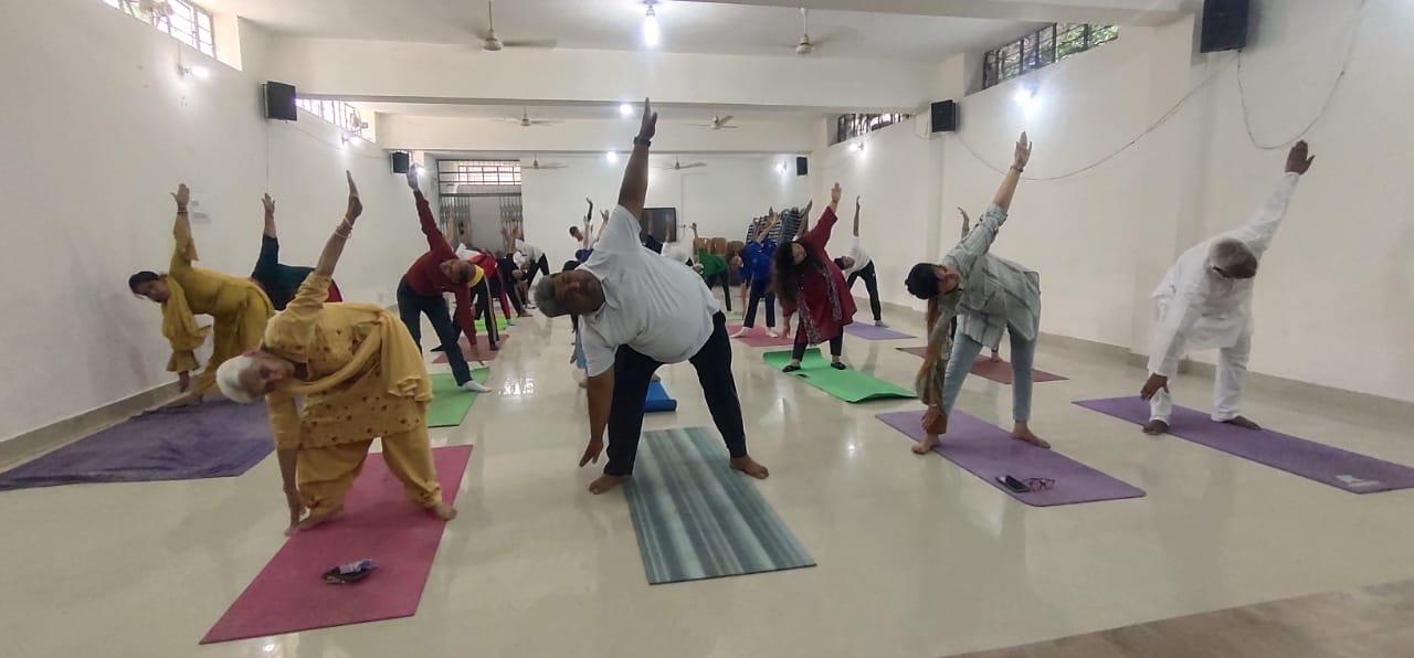 Yoga session on International Yoga Day