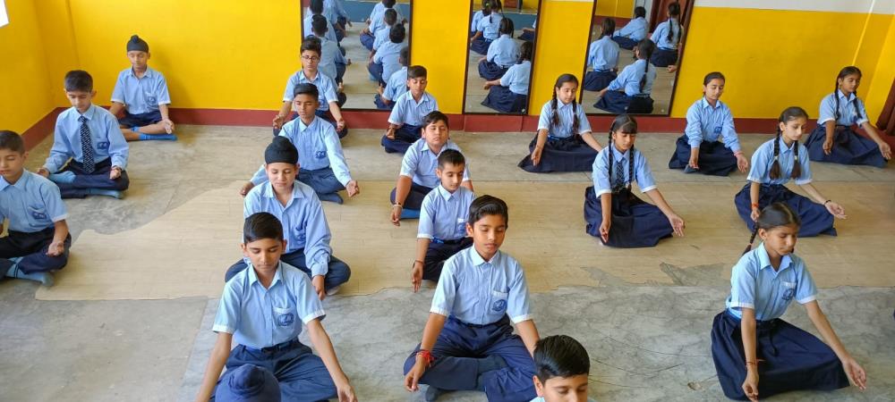 Meditation session on World Health Day