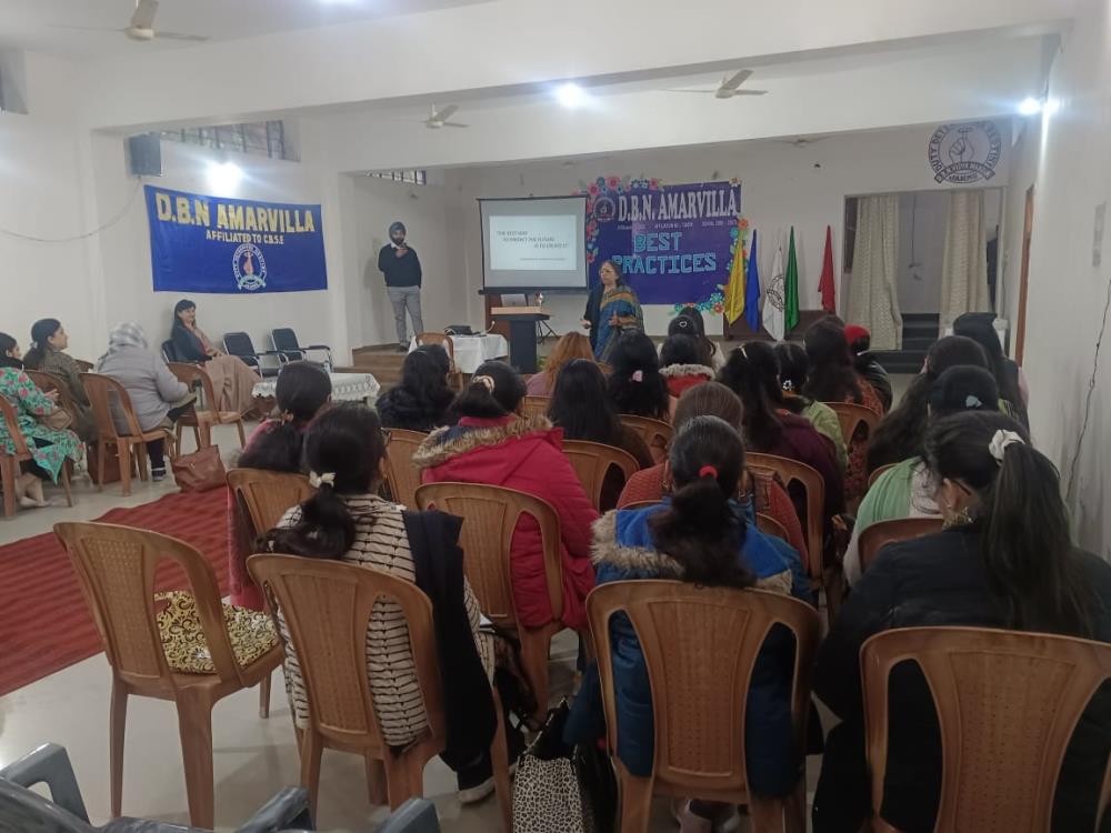 Workshop by Dr Renu Gupta Ex Principal APS Domana Topic: Best practices