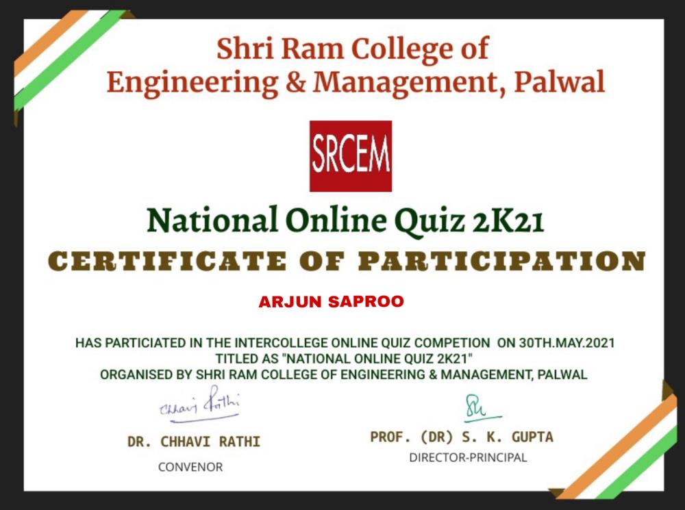 National Online Quiz Competition