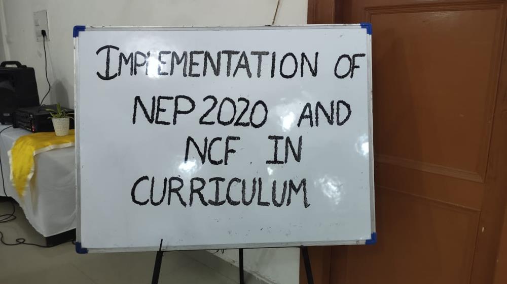 DBN Amarvilla Organised a training session on NEP 2020 & NCF